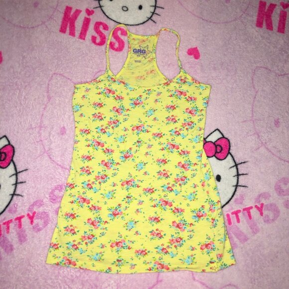 twee hipster indie sleaze floral racerback cami - Picture 1 of 4